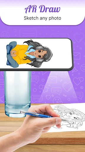 AR Draw feature enabling users to sketch any photo with augmented reality tracing and drawing tools