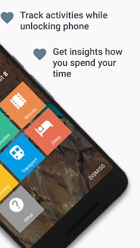 SaveMyTime app features: track activities while unlocking phone and get insights into time spending patterns